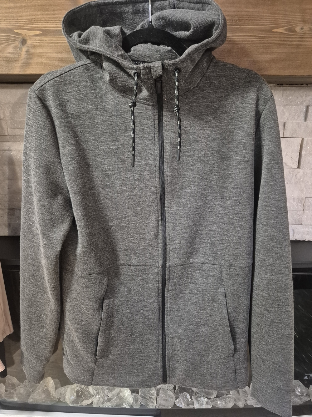 Matrix Men's Heather Gray Full-Zip Sweater